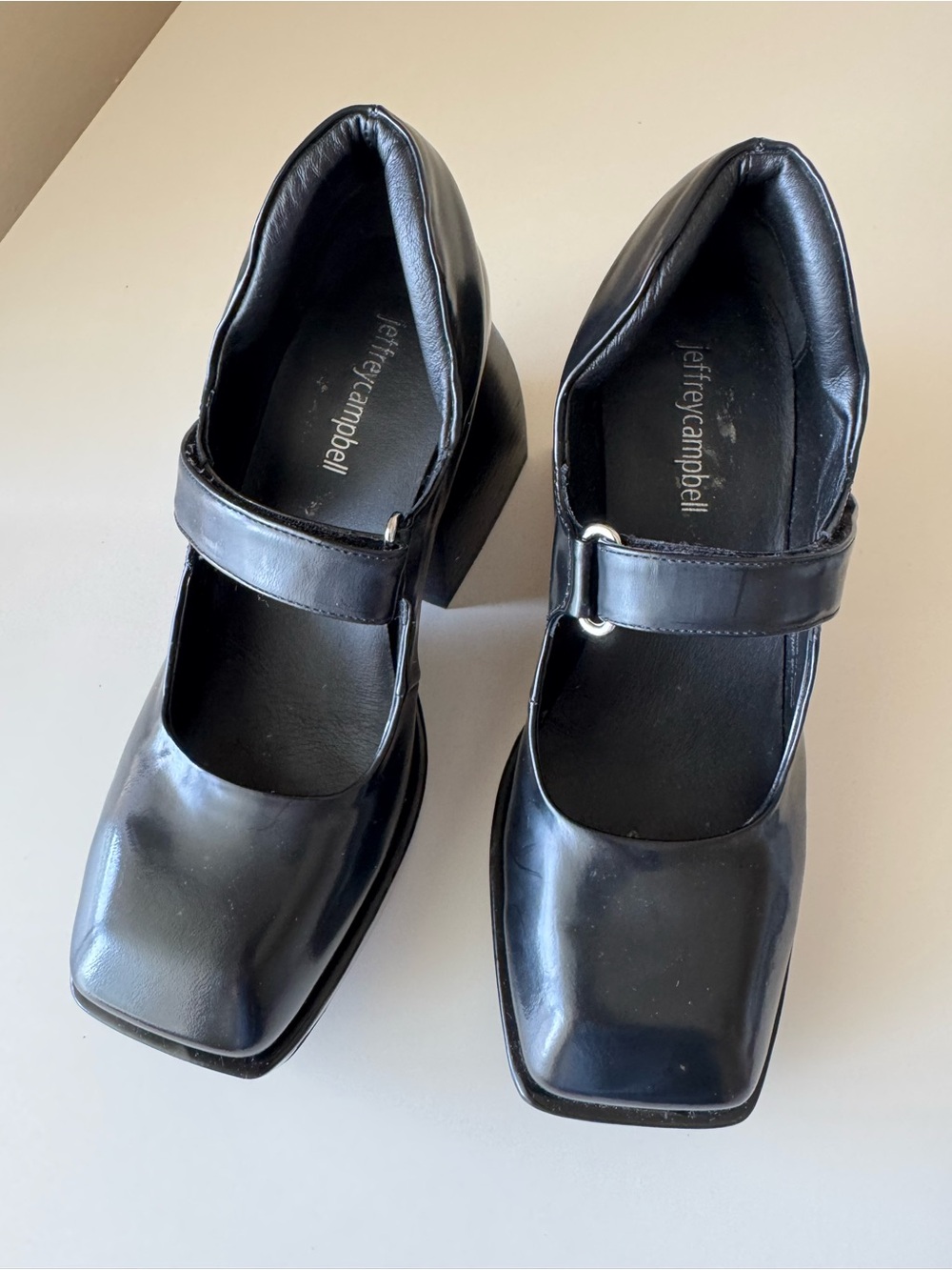 Jeffrey Campbell Reine Platform Mary Jane Pump - Black 6.5 - Picture 8 of 9